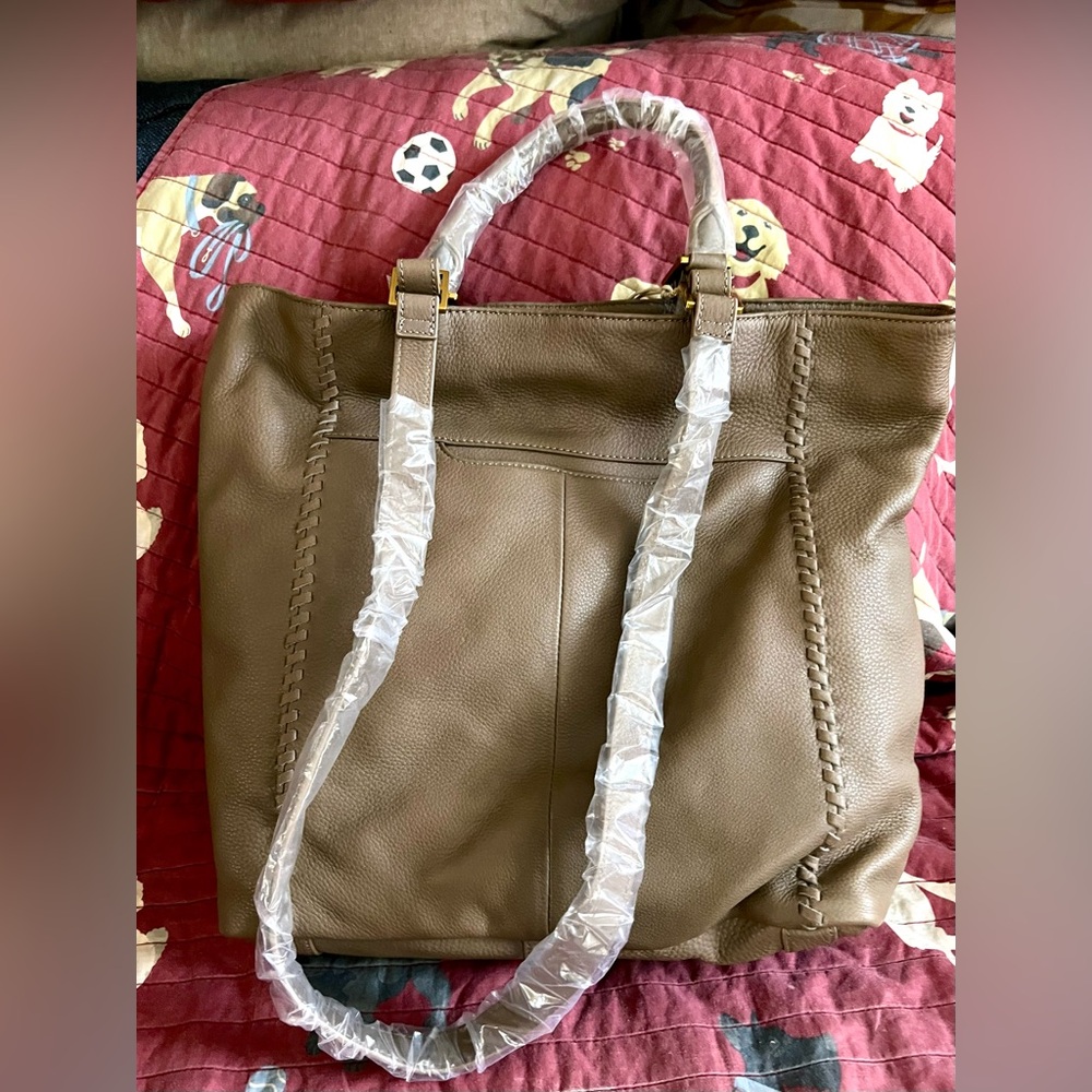 HOBO Tan Leather Tote Bag